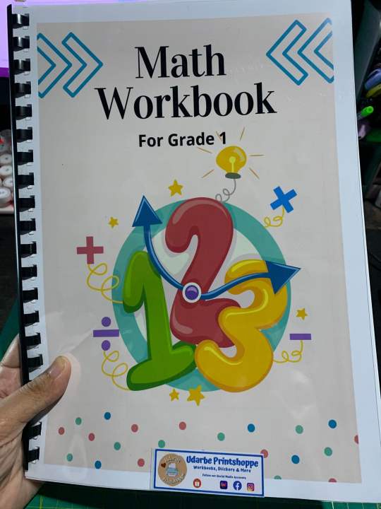 Grade 1 Math Workbook, 51 pages
