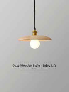 FANZHEN | New Chinese Style Solid Wood Pendant Light for Home and Inn