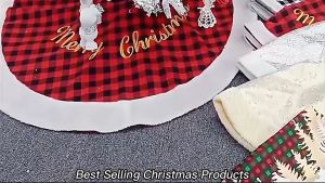 NUVOX 90CM Christmas Tree Skirt Christmas Tree Decoration For Home Indoor Navidad Noel Decor Xmas Tree Carpet New Year Decor 2024