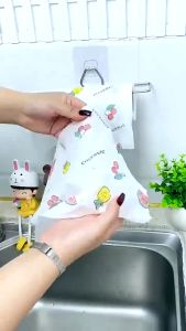 200pcs Disposable Rags Thickened Kitchen Dishcloth Towels Super Absorbent Cleaning Towels