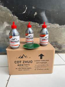25pcs Cairan-Air Penambal-Tambal Ban Bocor Anti Ranjau Tubles-Tubless Tubeles-Tubeles 350 ml Merk CDT