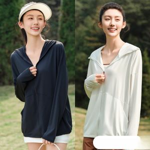 MiiOW | เสื้อคลุมกันแดดผ้าไหมน้ำแข็ง Catman Ice Skin สำหรับผู้หญิง ฤดูร้อน 2025 ทรงหลวม ปกปิด แขนยาว สีสันสดใส เสื้อคลุมกันแดดแบบสวมหัว