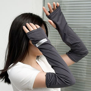 【♡Lovely girls house♡】ปลอกแขนน้ำแข็งฤดูร้อนเย็น Penutup Tangan ป้องกันแสงแดด