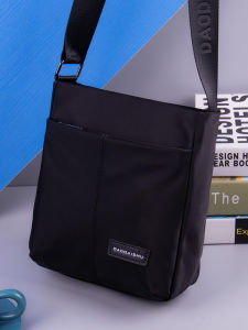 Casual Large Capacity Canvas Mens Crossbody Bag Vertical Style Oxford Cloth Small Backpack Commuting Single Shoulder Bag