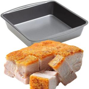 Eco-Friendly Non-Stick Coated Metal Baking Tray for Crispy Pork Belly And Candy Pizza American Style BBQ Cooking Utensils