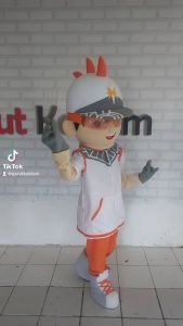 Kostum Maskot Badut Karakter Boboiboy Solar Terbaru Setelan Lucu
