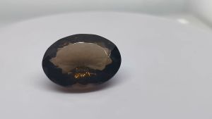 Alluring Natural Smoky Brown Brazil Quartz 33.40 Cts. Oval Cut Eye Clean Grade AAA+ Loose Gemstone