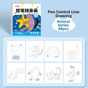 JUANJUANYUN | Control Drawing Practice Sketchbook Coloring Books For Children 3-6 Years