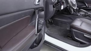 2024car floor mats for Mazda3 BP 2019 ~ 2023 Mazda 3 Axela LHD leather panel liner car custom foot part inner rug Auto Accessories