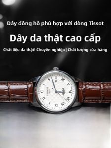 Woalmorn | Dây Đeo Đồng Hồ Da Thật Le Locle với Khóa Bướm cho Nam và Nữ
