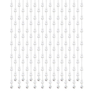 Natural Crystal Door Curtain Bedroom Bathroom Pearl Curtain Living Room Transparent Partition Curtain Feng Shui Curtain No Drilling Required