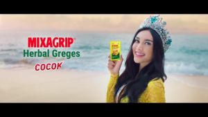 [3 Pack] Mixagrip Herbal Greges - 1 Box (isi 6 sachet) Free Lunch Box