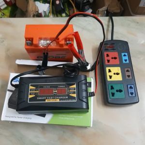 Sạc bình ắc quy 12V 10A ( sạc bình 20Ah-150Ah) SUOER-SON1210D tự ngắt khi đầy chống ngược cực chống chập- máy nạp bình ắc quy