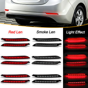 LED Rear Bumper Reflector Light For Hyundai Elantra 2014 2015 2016 Brake Tail Light Fog Stop Lamp Dynamic Turn Signal Lamp 12V