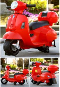 Xe Máy Điện trẻ em vecpa Q518 cho bé 1-4 tuổi - Xe Moto Điện Trẻ Em có bàn chân ga có nhạc có đèn