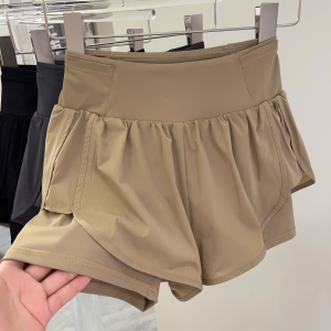 High Waist Loose Casual Sports Shorts Womens Running Yoga Fitness Quick Dry Anti-Light Leak Breathable Ultra Lightweight Shorts