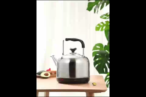 15L Large Capacity Stainless Steel Electric Kettle – Fast Boiling Audible Whistle Auto Shut-Off & Boil-Dry Protection | 220-240V for Home/Office/Kitchen