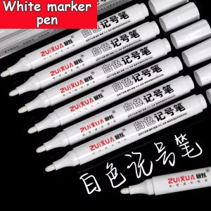 Feelife 3/5 Pcs For Metal White Marker Pen Oily Waterproof Plastic Gel Pen Writing Drawing Graffiti Pen Stationery School Supplies