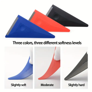 Automotive film sticking tool silicone soft scraper film pasting construction scraper triangular silicone scraper.