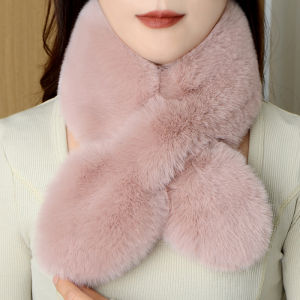JIFANPAUL | Warm Faux Rabbit Fur Scarf
