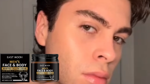 East Moon Men Hydrating Face Cream 60g - Daily Moisturizing Nourishing Skin Care Balm Smoothing Gentle Face Cream for Men