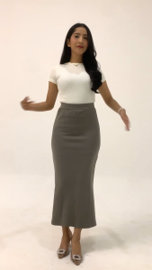 Rok Span Panjang Bahan Scuba | Rok Span | Rok Kerja Span Scuba Panjang Premium