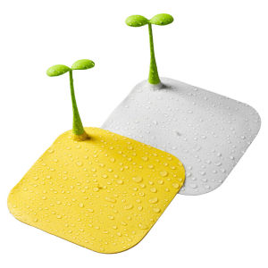 Bean Sprouts Floor Drain Odor Preventer Mat Sewer Silicone Sealed Cap Bathroom Anti-Insect and Anti-Odor Handy Gadget Drain Hole