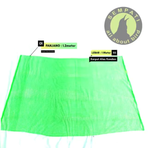 SEMPATI GROSIR Kawat Jaring Plastik HDPE Bentuk Kotak Ukuran 120 X 100 Cm Isi 5 Pcs Alas Piyik Anakan Burung Lolohan Sempati Alas Kandang Ayam Kucing Burung