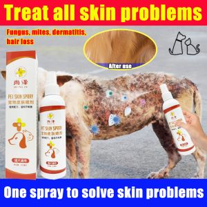 Memulihkan sebaik sahaja disembur dog itchy skin spray Rawat semua masalah kulit haiwan peliharaan dog skin disease medicine Sebotol tahan setahun dog itchy skin medicine Tiada kerengsaan dog skin infection spray penembusan kuat 狗狗皮肤病药