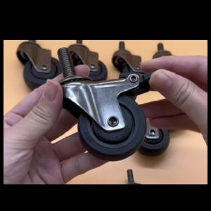 1inch/1.25inch/M6/M8 thread Chair Turning Wheels Brakes Included Small Wheels Heavy Duty Silent Universal Wheels