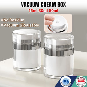 🇸🇬Vacuum Cosmetic Jar  Vacuum Dispenser Travel Refillable face cream Liquid  Eye-cream cream Container Travel Lotion