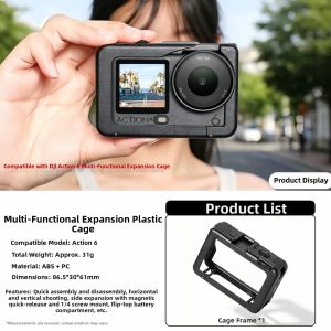 KASHINUO | Ultra-light Multifunction Expansion Cage Dji Action 6 Protection Frame
