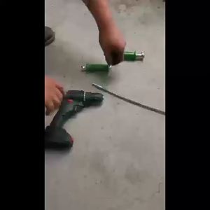 Alat Manual Bor Pipe Cleaner Kawat Pembersih Saluran Pipa Mampet Dengan Adaptor Bor