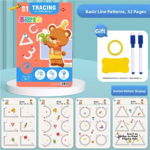 gumahus | Controlled Writing Practice Erasable Tracing Book for Preschoolers and Toddlers