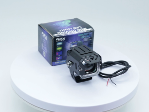 Universal Demon Eye Small Steel Cannon Motorcycle LED Spotlight Long-range Integrated Motorcycle Modified External Electric Vehicle Headlight