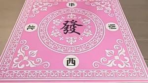 Square Tarot Table Mat Chinese Dragon Longevity Motif Non‑Slip Foldable Altar Divination Card Game Pad for Home Desktop Decor