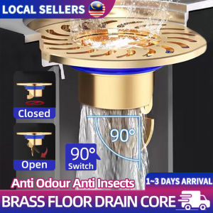 Toilet Brass Floor Drain Odor Prevention Device Toilet Anti Backodor Universal Anti Insect Closure Cover Sewer Floor Drain Inner Core 黄铜地漏芯 排水塞