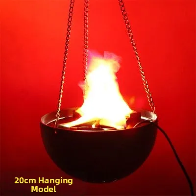 Halloween Decorative Flame Lamp LED Electronic Fire Pit Simulation Hanging Sitting Bar Props KTV Decoration Lighting
