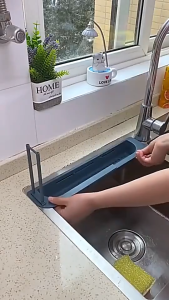 NEW Home Kitchen Telescopic Sink Rack Holder Expandable Storage Drain Basket