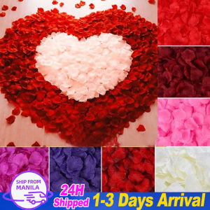 1000Pcs Colorful Romantic Rose Petals Silk Artificial Flower for Wedding Decoration Party Proposal Valentines Day Supplies