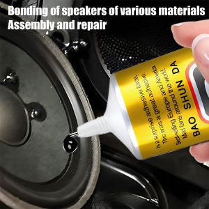 Speaker Repair Glue Dust Bonding Speaker Edge Bonding Horn Cracking Degumming Paper Cone Professional Repair Glue Black / Clear.