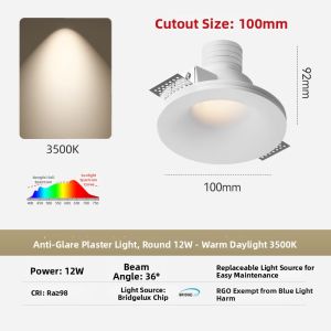 Dengfu | Ultra-thin Gypsum Anti-glare Smart Dual-head Spotlight