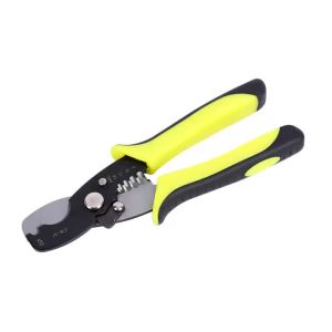 Dual‑Use Wire Stripper & Cable Cutter Non‑Slip TPR Handle for AWG 8‑14 Wire Stripping Cutting Electrical Repair Pliers Hand Tool