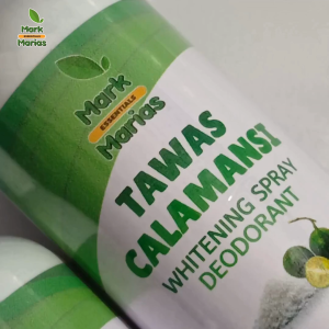 Mark and Marias Tawas Calamansi Whitening Spray Deodorant 100ml 50ml | Underarm Brightening & Skin Smoothing | Long-Lasting Freshness | Quick-Dry Formula | Gentle on Skin | Baby Powder Scent | Daily Odor & Sweat Control | Natural Care | Men & Women Care!