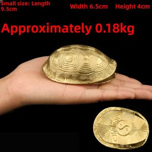 Copper Turtle Shell Creative Six-Shake Hexagram Copper Money Utensils Tortoise Shell Hexagram Tool Chinese Style Crafts Home Decoration