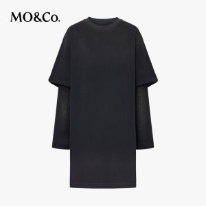 MO&Co. | Đầm Thun Dài Tay Hai Mảnh Cotton