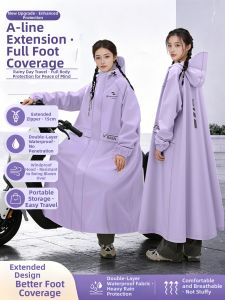 ZHENGYU | Waterproof Full Body Raincoat for Adult Electric Bike Riders