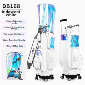 PGM GOLF | Waterproof Roller Golf Bag with Korean Style Transparent Colorful Design