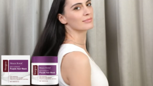 Hoegoa Purple Hair Mask Improves Dry And Frizzy Hair And Lasts Long Without Fading 100g