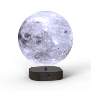 Levitating Moon Lamp Magnetic Floating Moon Lamp 3D Print Spinning Luna Night Light with 3 Color Mode for Home Office Desk Decor